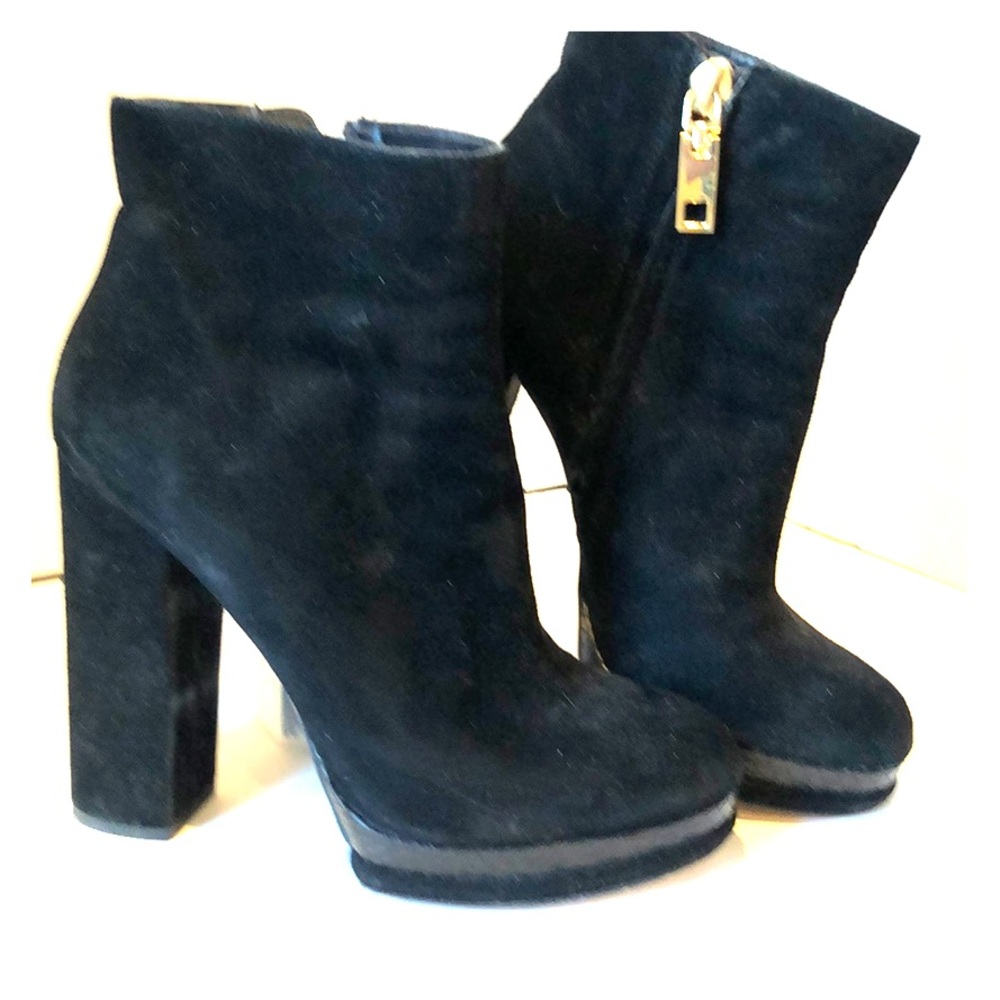 Black Suede Dolce Vita Platform Booties